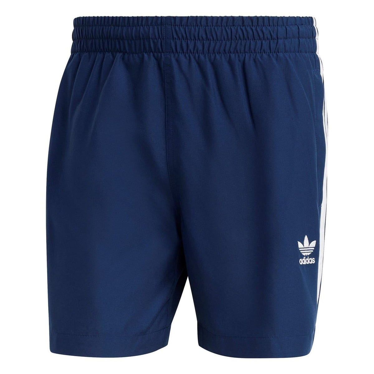 adidas Originals Ori 3 Stripes swim shorts featuring the iconic three-stripe design and comfortable fit for swimming and casual wear
