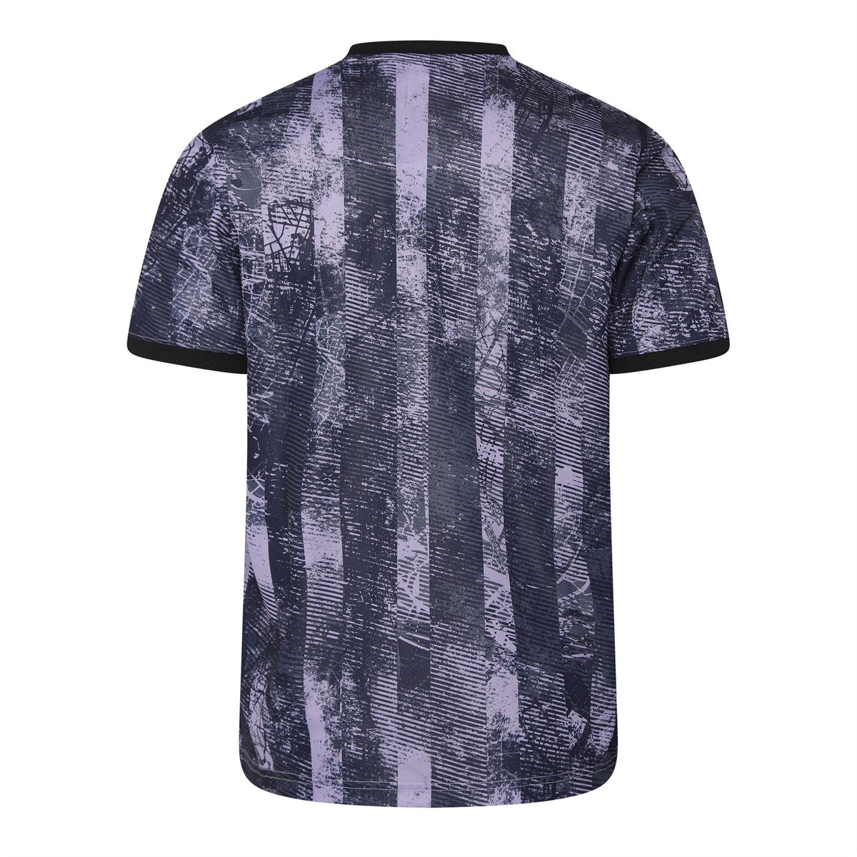 Men's adidas Originals short-sleeve T-shirt, back view of abstract vertical print