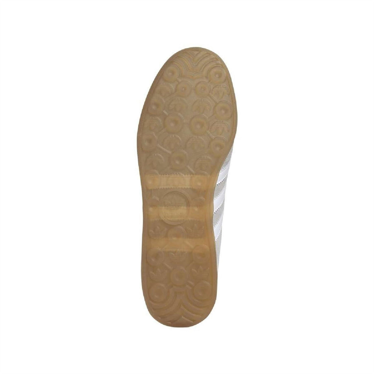 Grey Gazelle Lo Pro trainers, gum rubber outsole with circular tread pattern