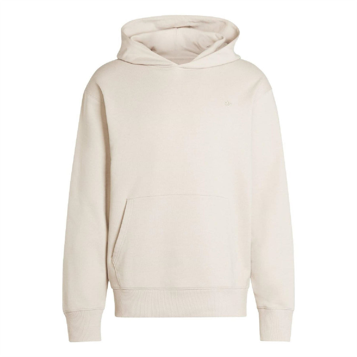 adidas Originals beige pullover hoodie with hood and front kangaroo pocket