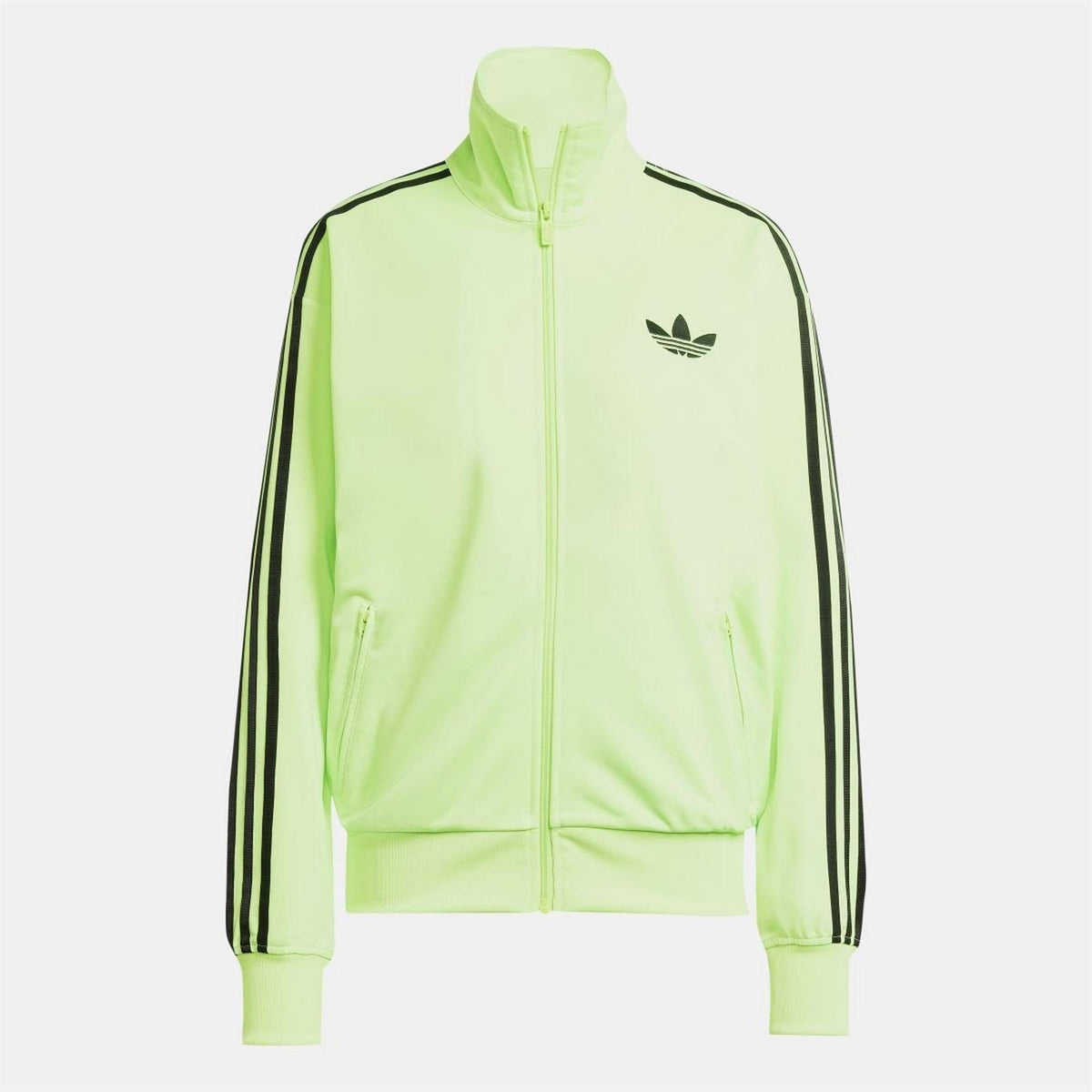 adidas Originals Classic Firebird loose track top sweatshirt in black with striped details and full front zipper