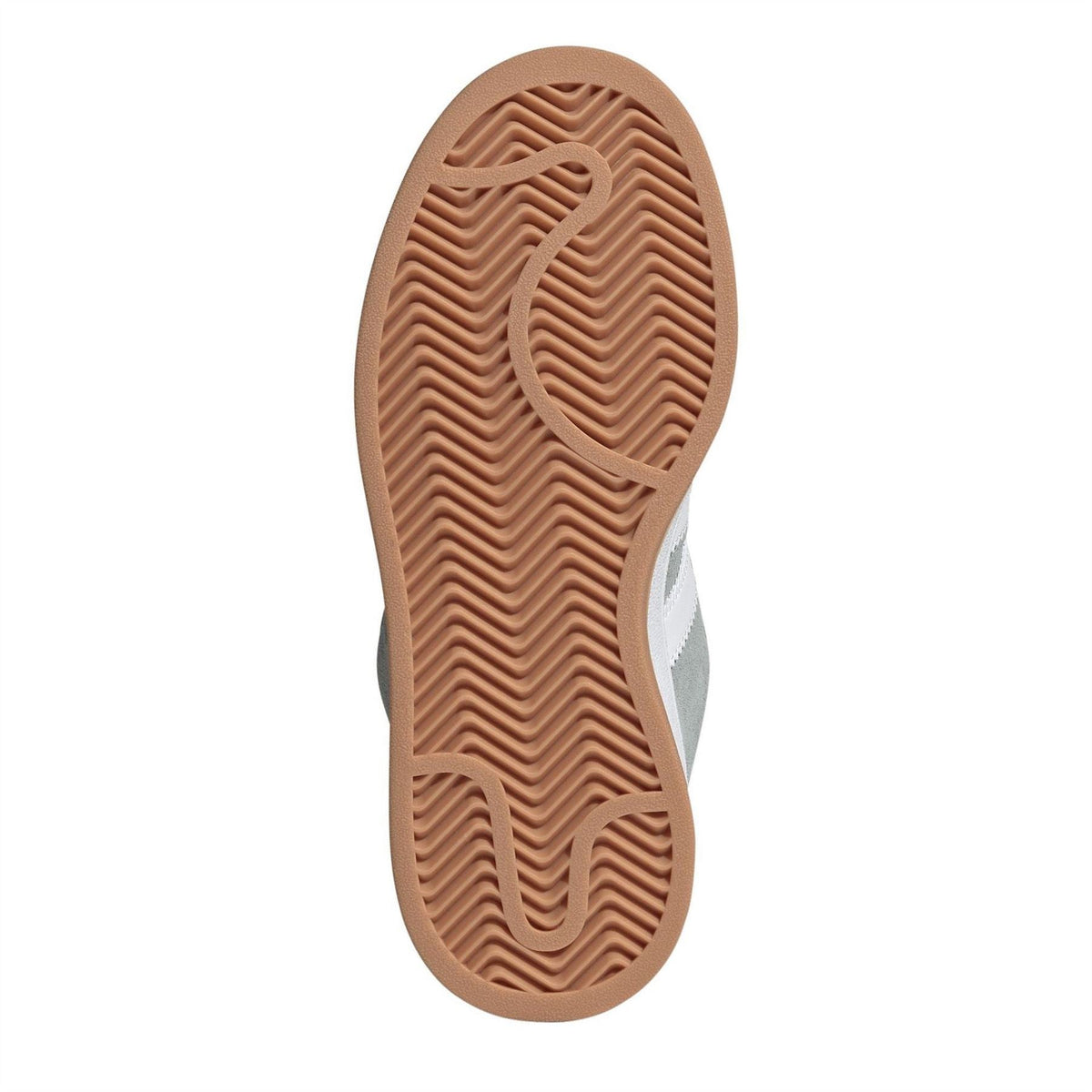 Juniors trainers outsole with gum-brown tread pattern and side wall detail.