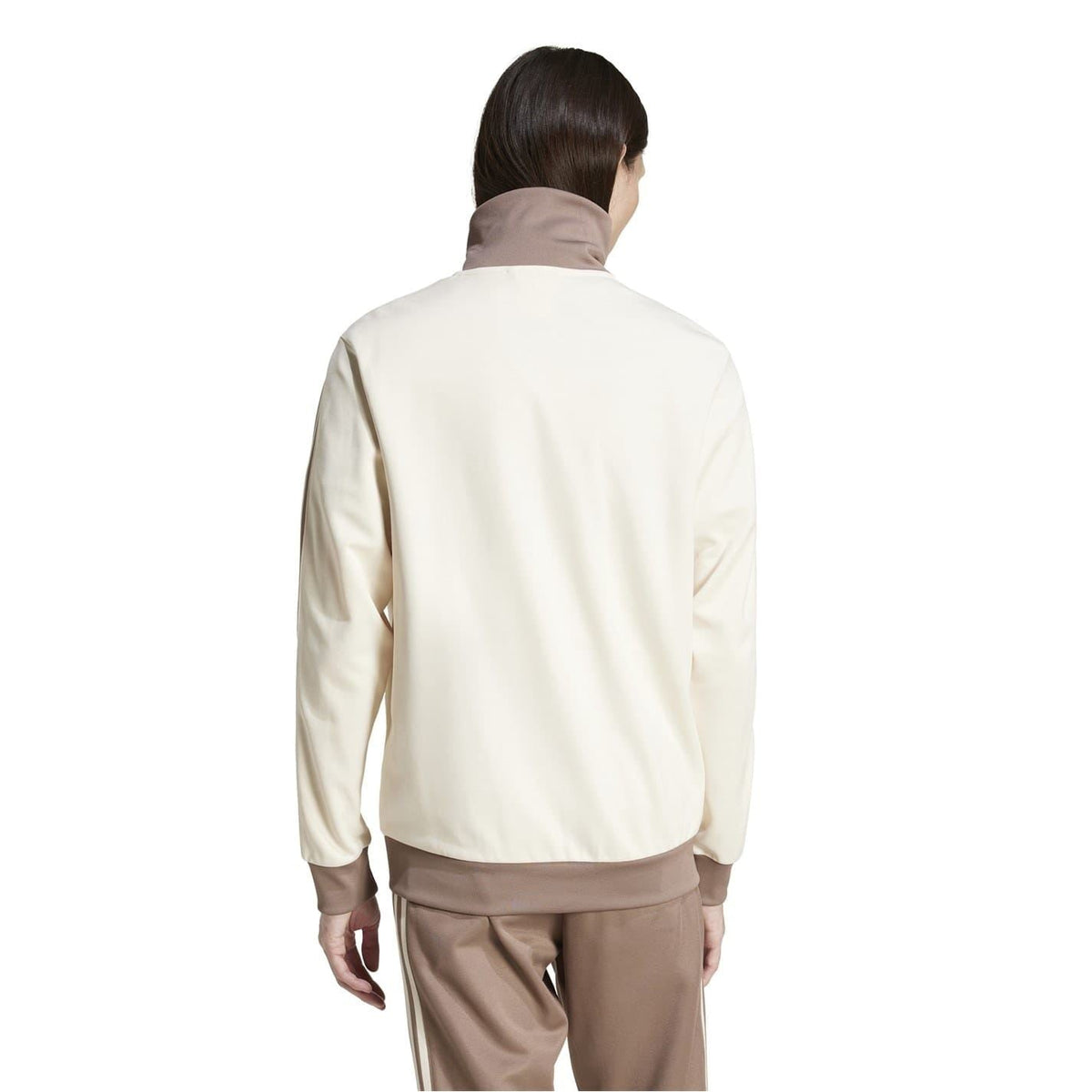 adidas Originals long sleeve athletic top with funnel neck, lightweight jersey fabric, designed for comfortable sportswear.