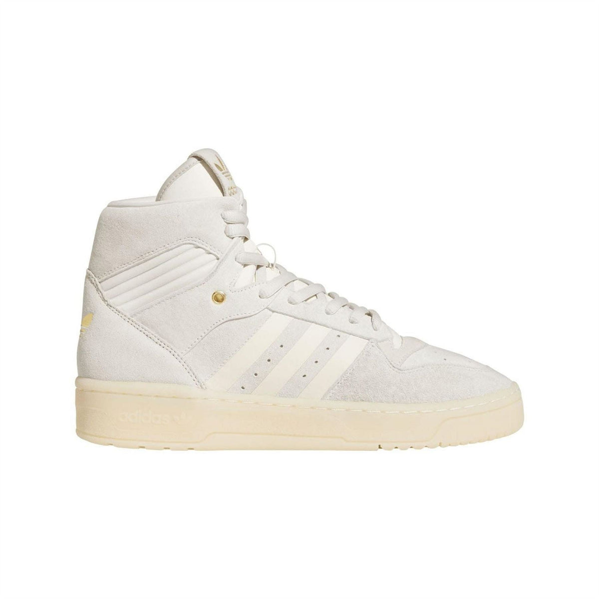 adidas Originals Rivalry High trainers in off-white suede with lace-up front
