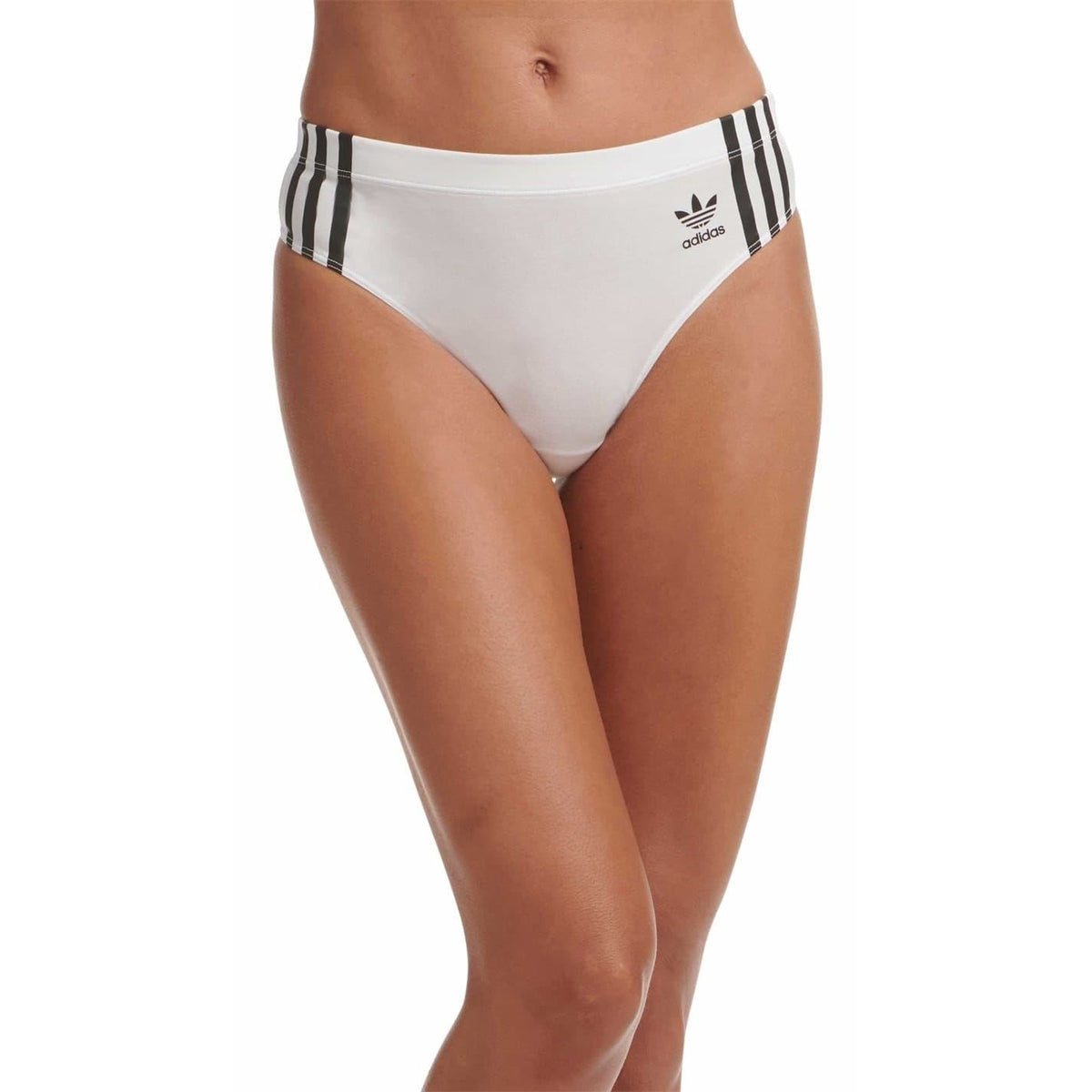 adidas Originals Comfort Flex cotton thong underwear pack, lightweight and breathable nightwear essentials, shown in a 2-pack.