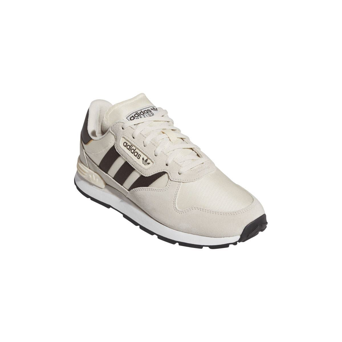 Light off-white adidas Trezoid 2.0 trainers with lace-up upper and side stripe panel