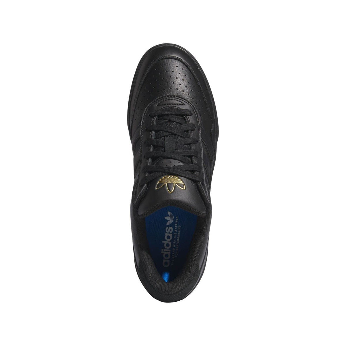 Black Tyshawn II trainers with perforated toe box and lace-up design