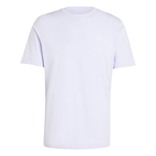 adidas Originals trefoil essentials t-shirt, light violet, crew neck, small chest trefoil logo