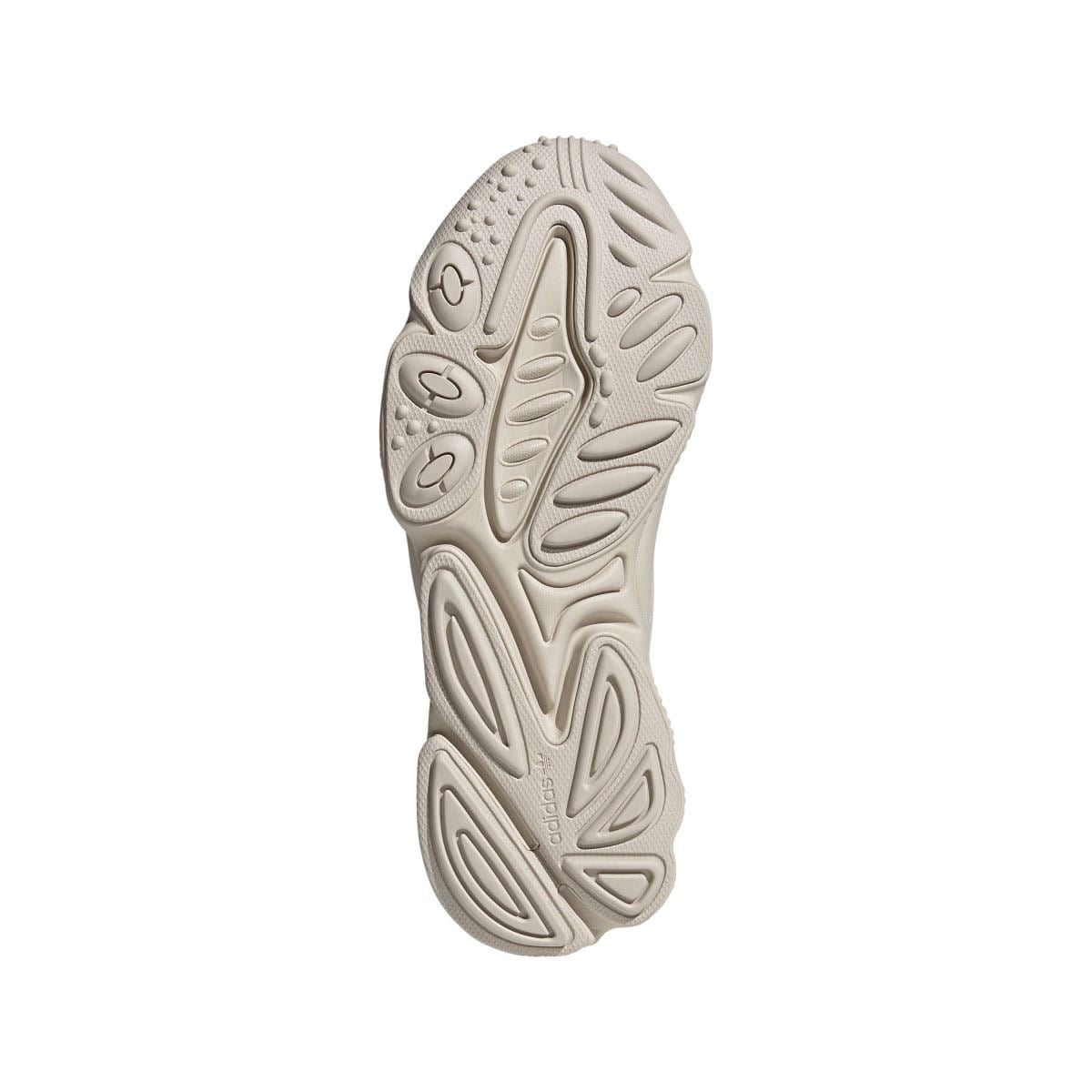 adidas Ozweego trainers outsole in light cream with raised tread pattern