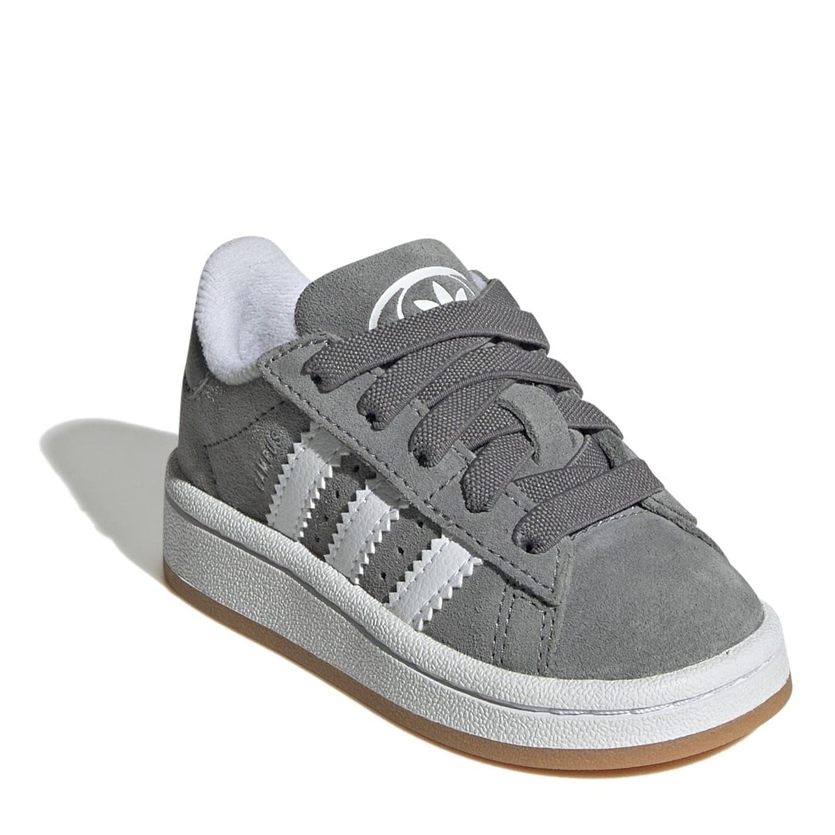 Infants adidas Originals Campus 00s comfort shoes, light grey suede-look with white stripes