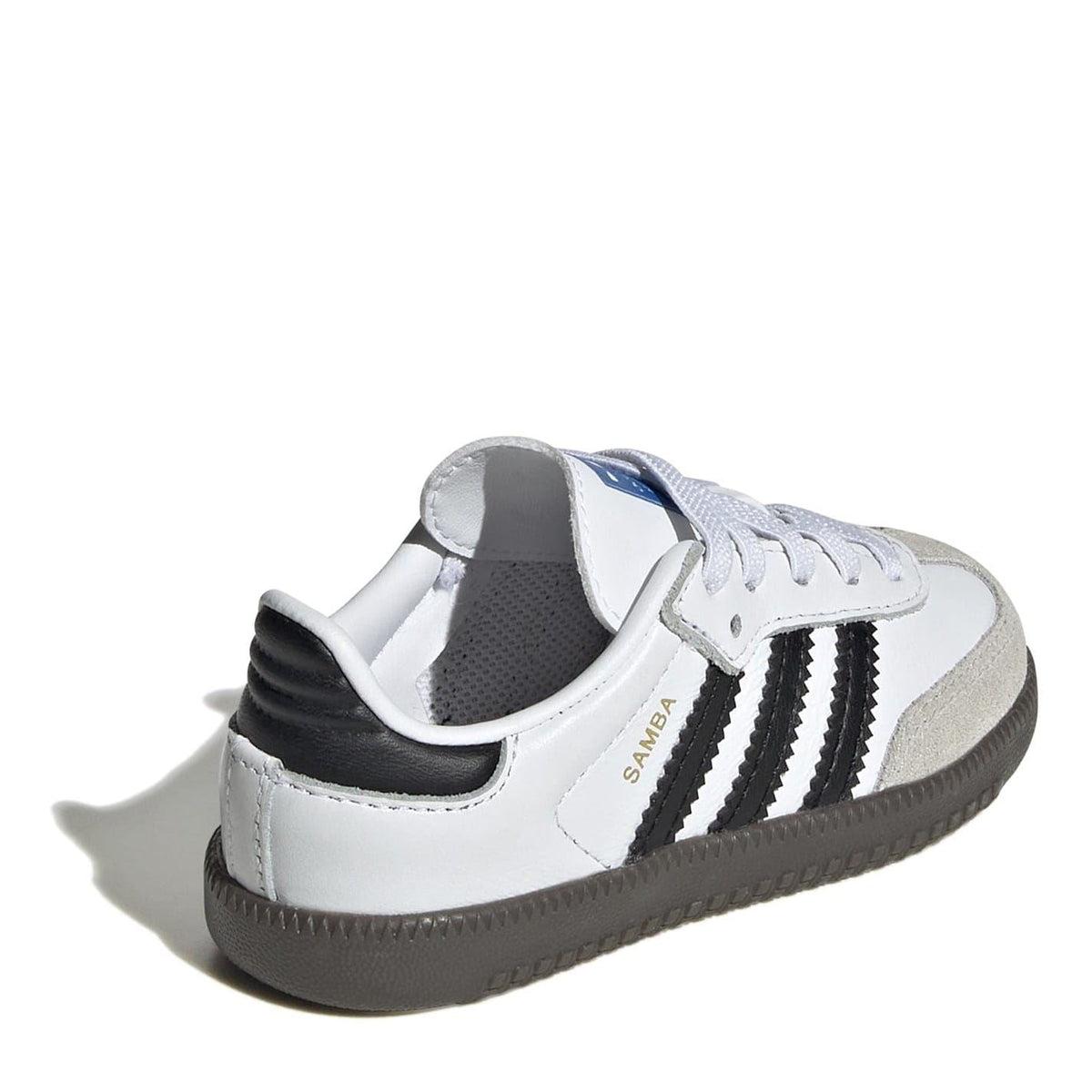 adidas Originals Samba OG low-top sneakers, heel and side view with black collar trim