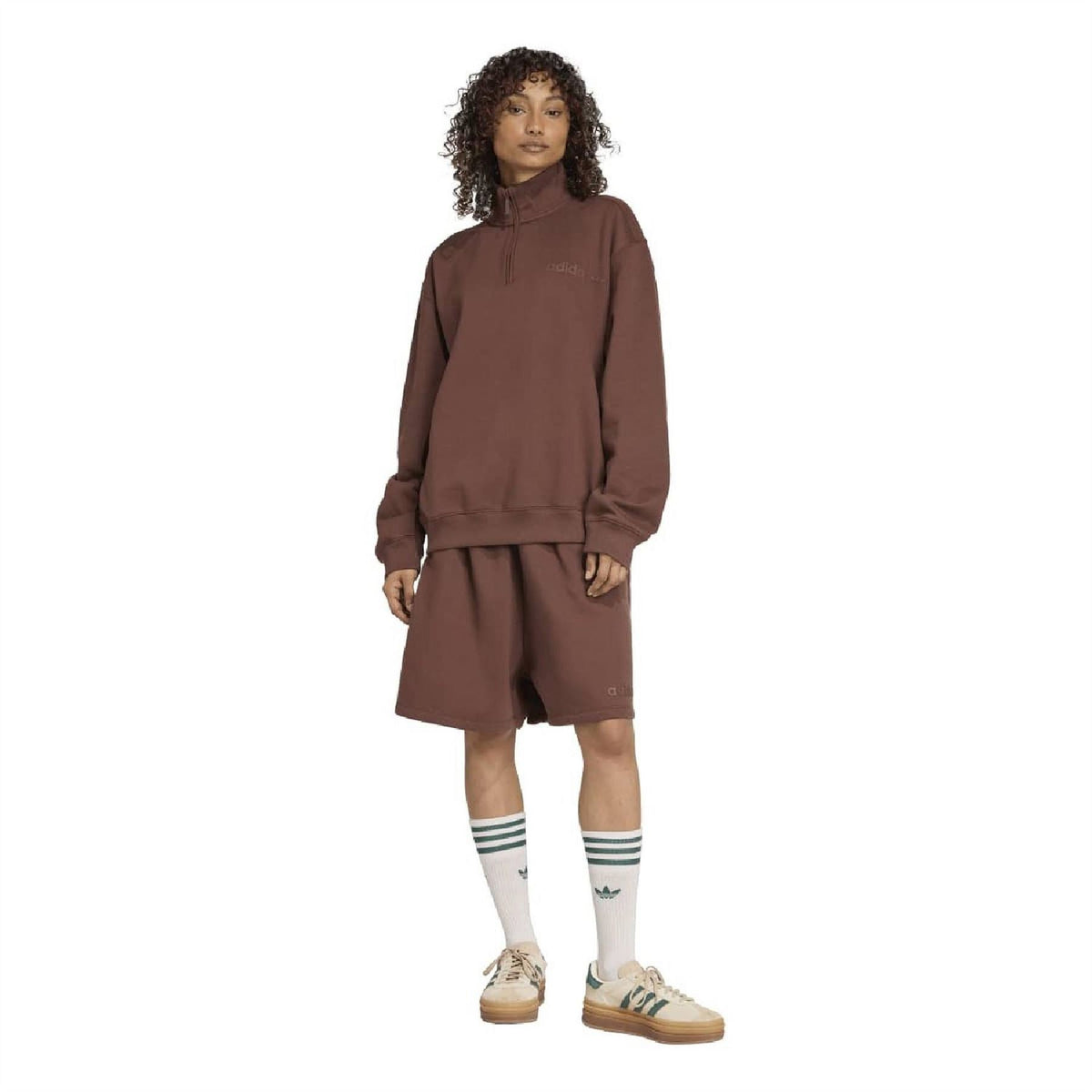 Auburn oversized shorts with elastic waistband and drawstring tie front