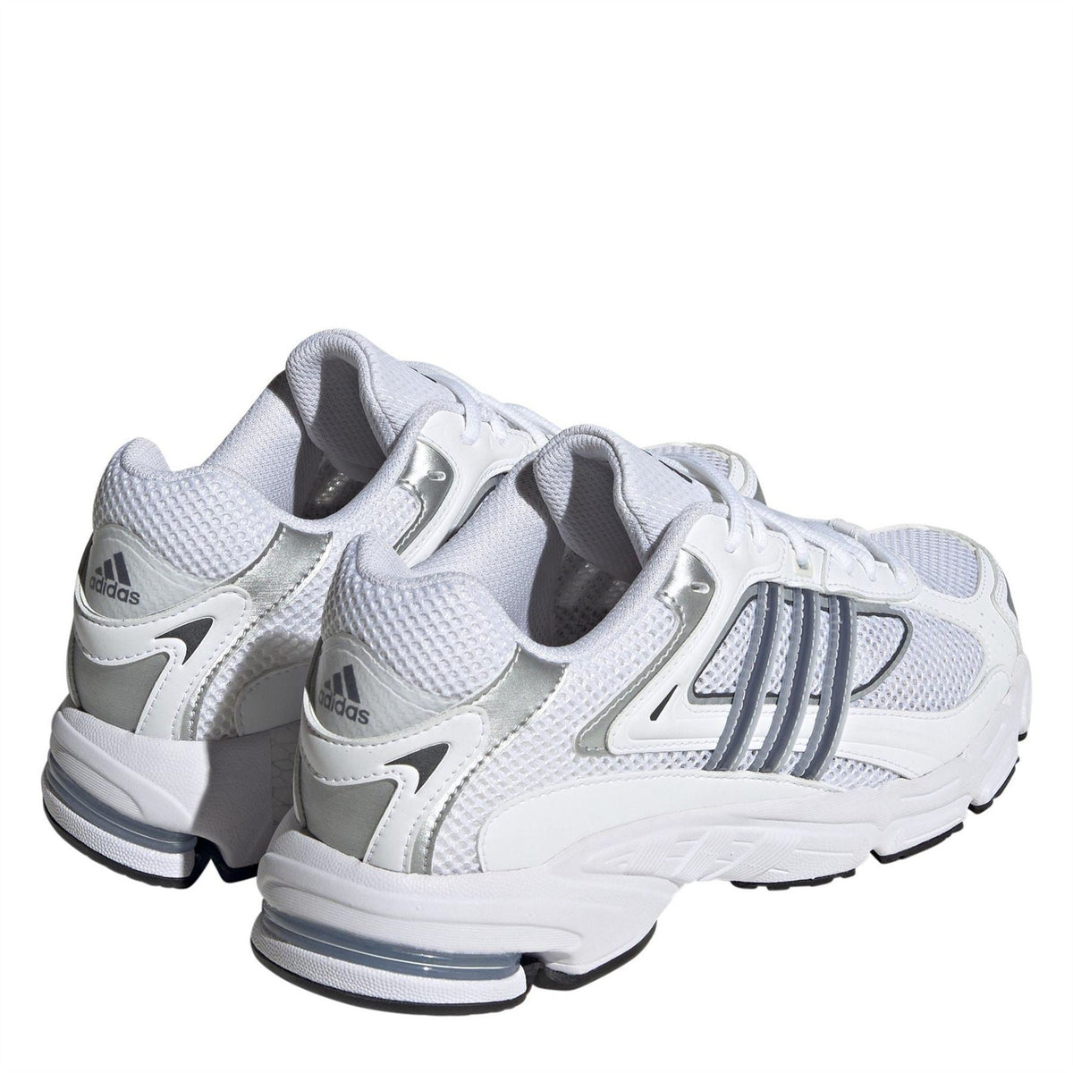 adidas Originals Response Cl W athletic footwear in black with white accents, breathable mesh upper and cushioned sole.