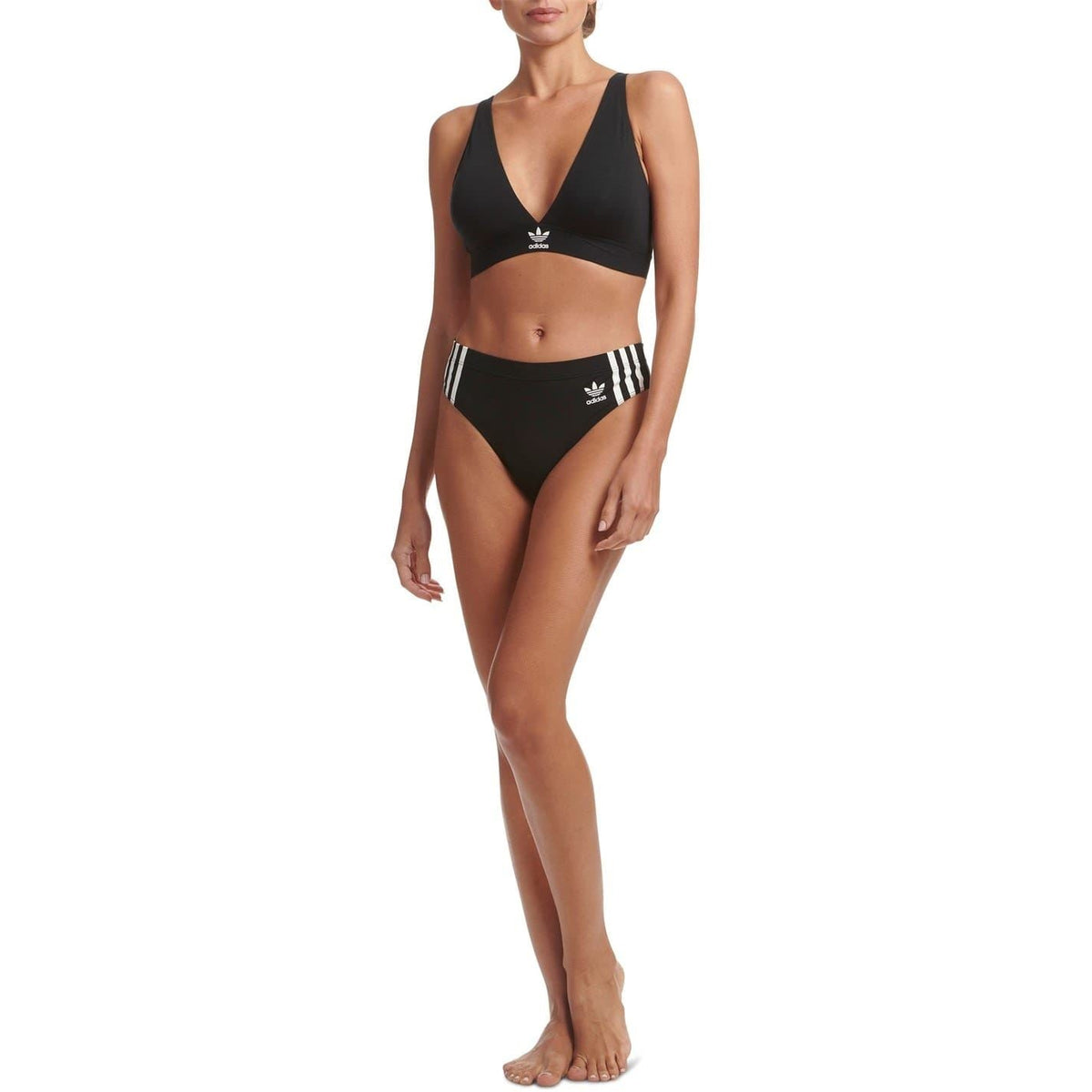 adidas Originals Comfort Flex cotton triangle bra with soft fabric and adjustable straps, designed for comfortable everyday wear