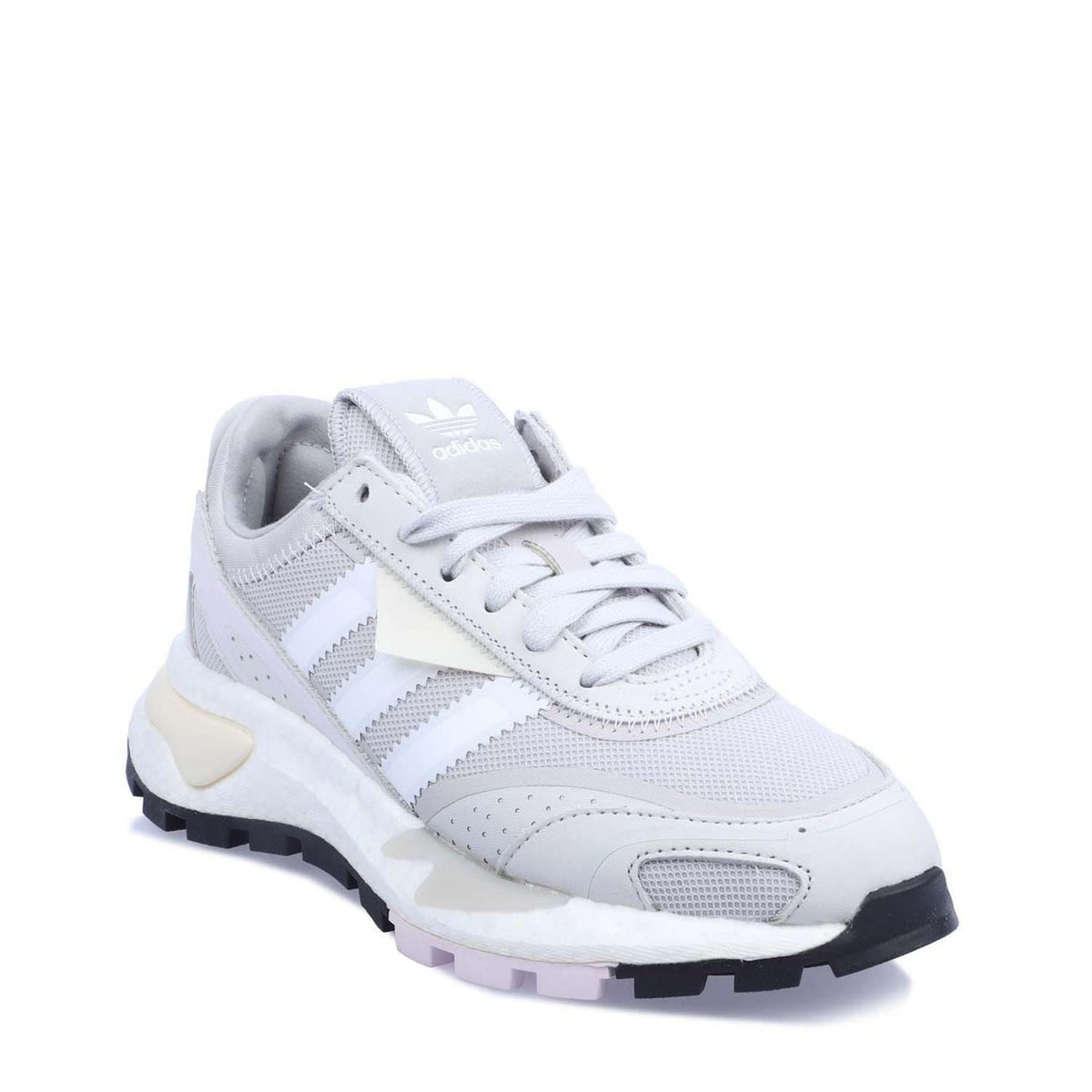 adidas Originals P9 trainers, light grey mesh upper with lace-up front and cushioned sole