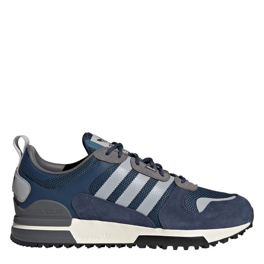 adidas Originals ZX 700 HD low-top trainers in black and white, showcasing breathable mesh and supportive rubber sole.