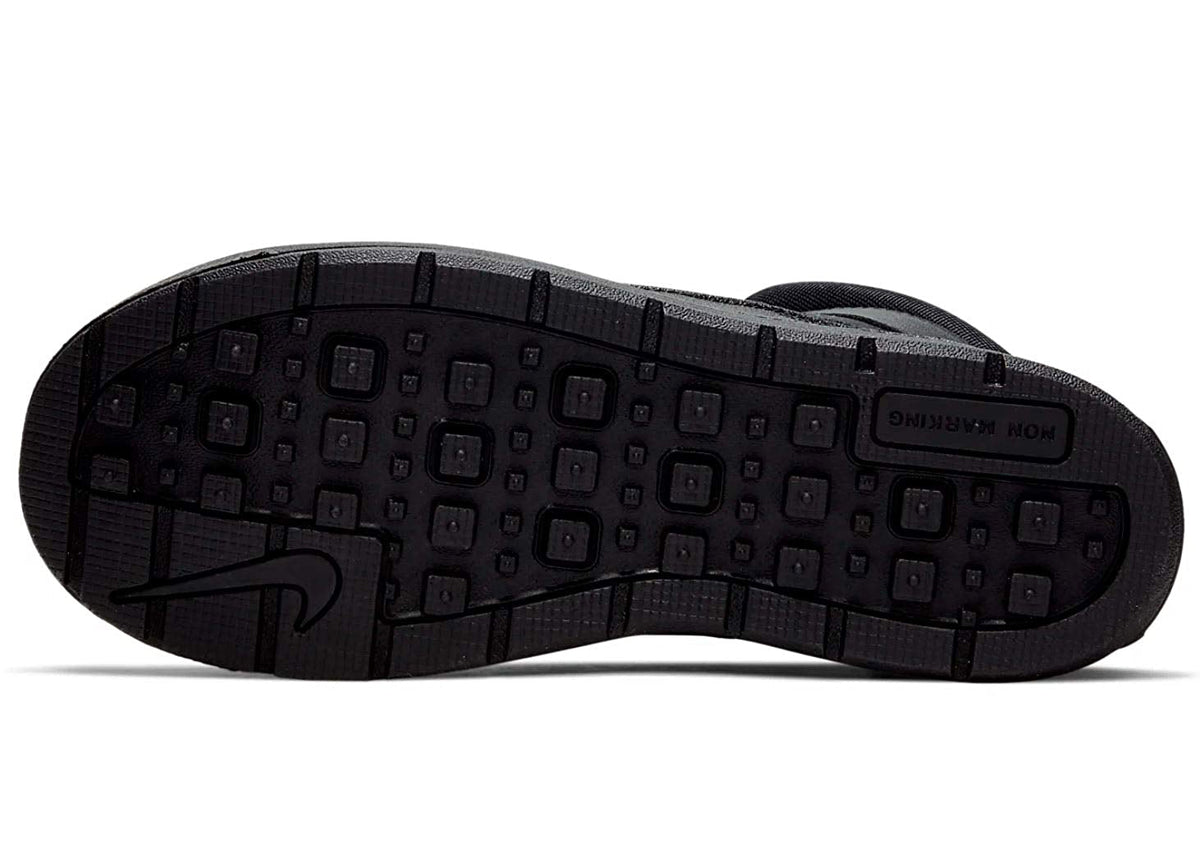 Kids' Nike Woodside 2 High black rubber outsole with traction tread