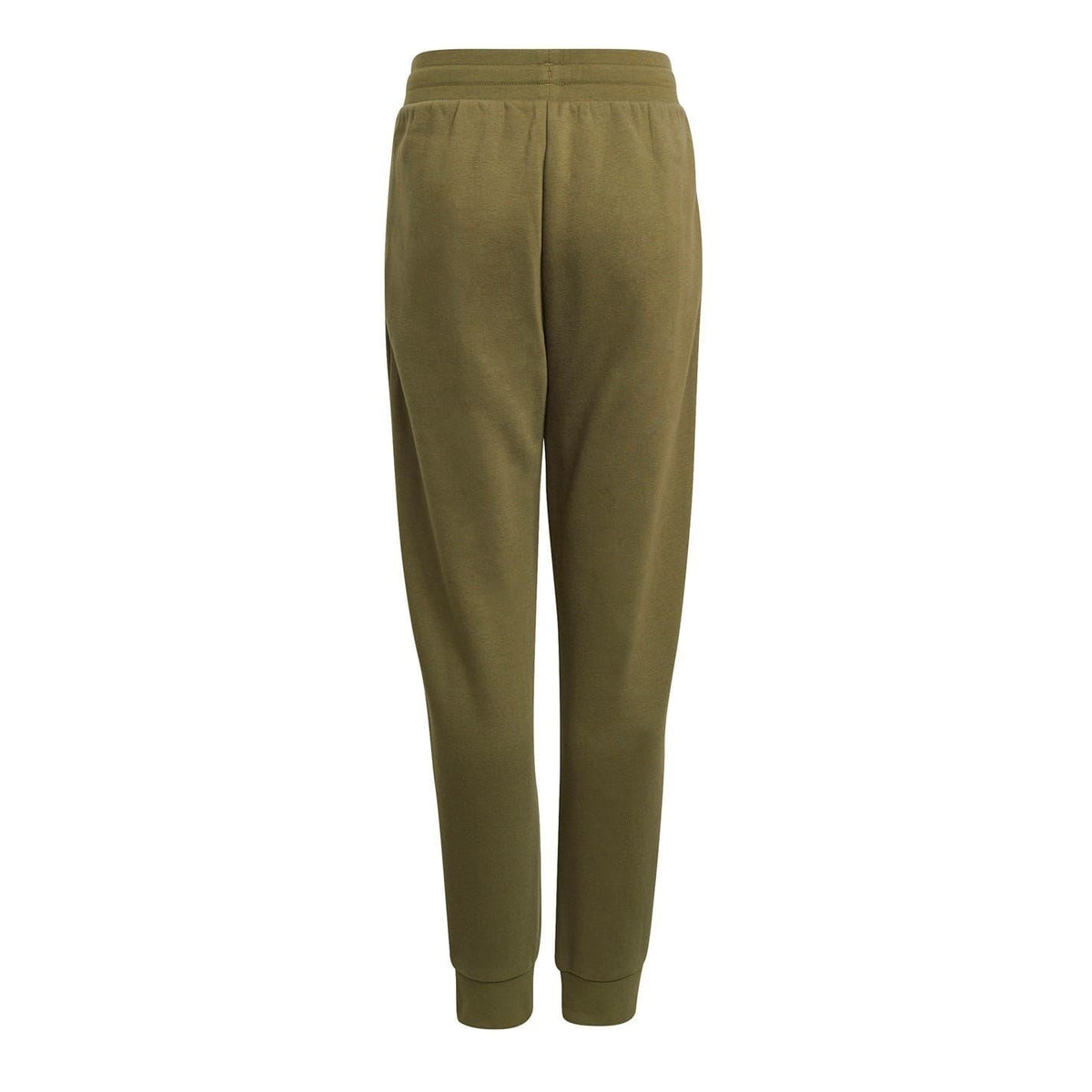 Olive joggers with tapered fit and ribbed cuffs, relaxed leg openings