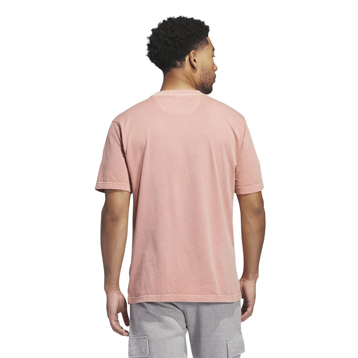 adidas Originals Wonder Clay pocket T-shirt, back view, short-sleeve crew neck
