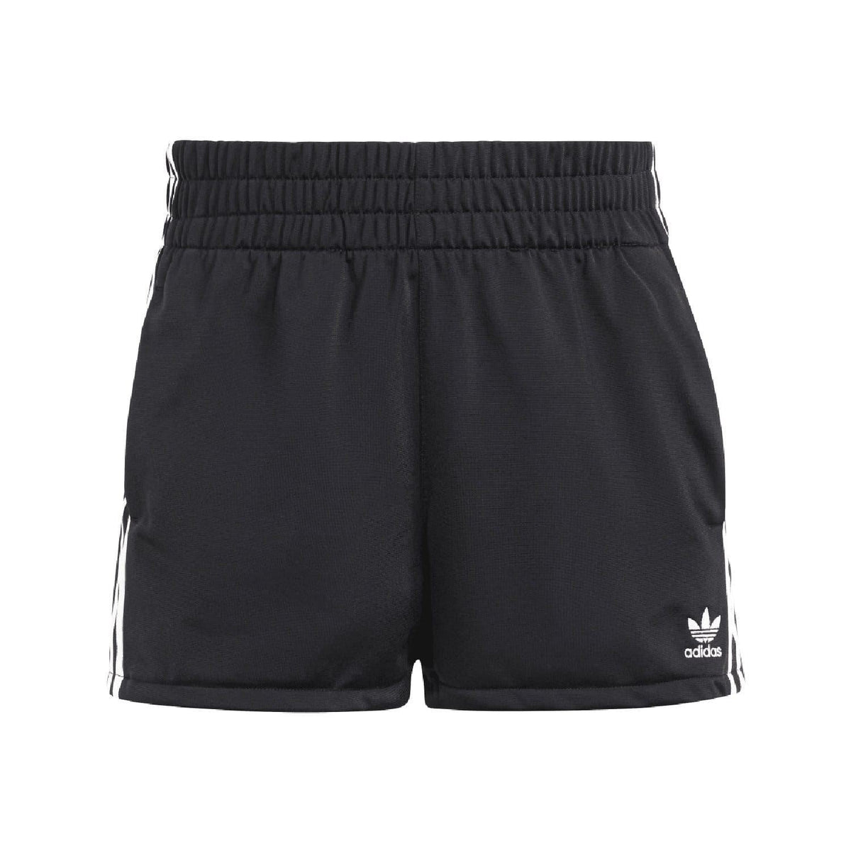 Black adidas Originals 3-Stripes shorts with side stripes and small trefoil logo