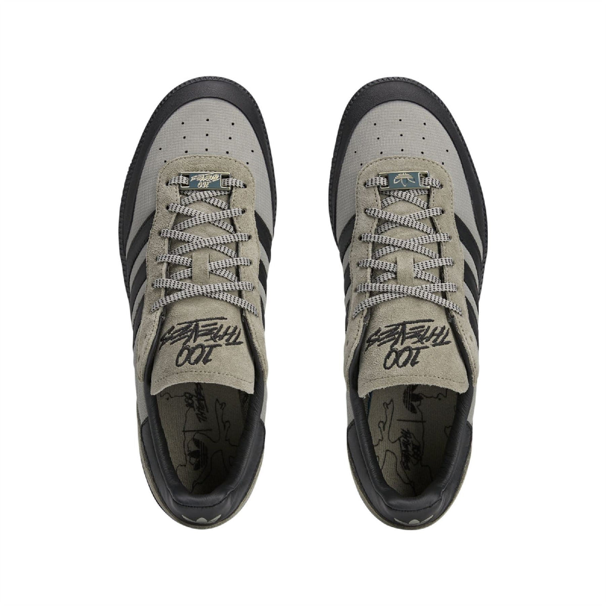 adidas Originals 100 Thieves Palos Hills shoes displaying sleek footwear design with stylish details and branding.