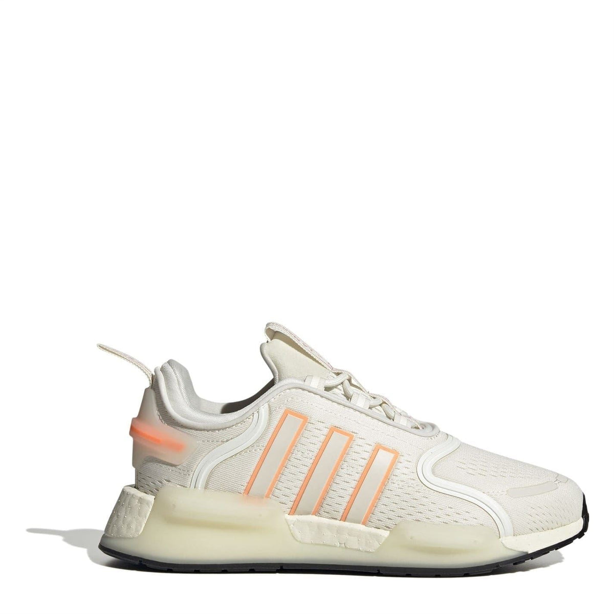 Adidas Originals NMD V3 low-top sneakers in off-white with orange stripe details