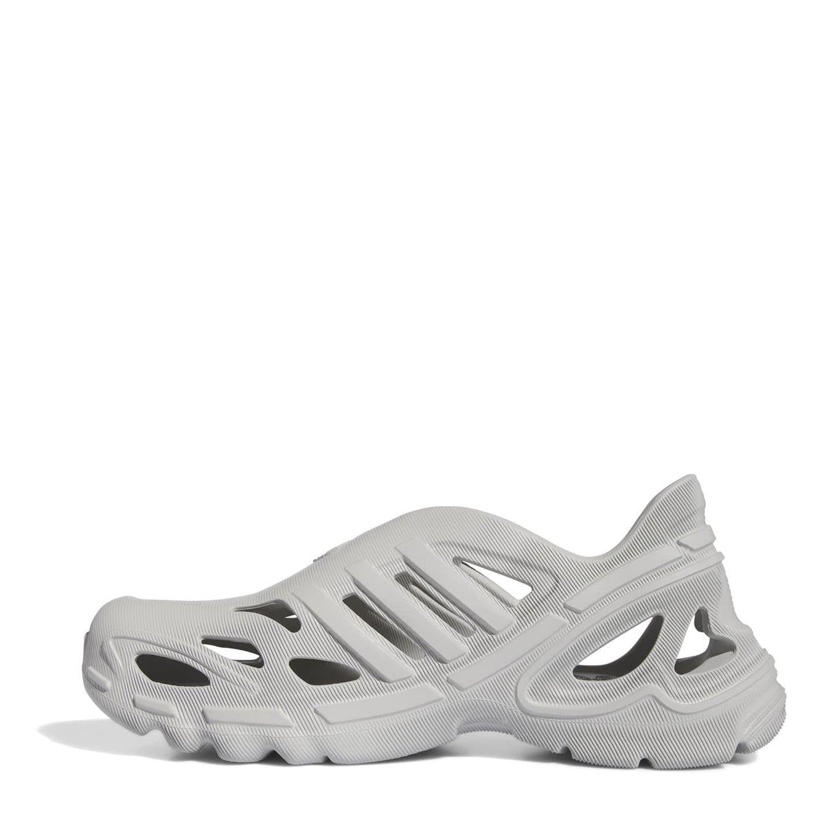 adidas Originals chunky-heel flats, light grey with molded straps and chunky outsole