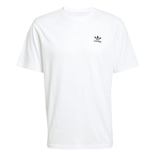 White adidas Originals trefoil graphic T-shirt, crew neck, short sleeves