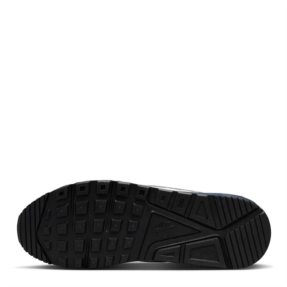 Air Max Ivo trainers outsole with black rubber tread pattern and central logo detail.