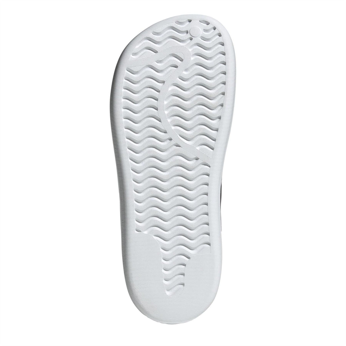 White mule slipper outsole with wavy traction tread