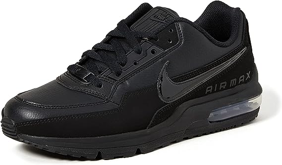 Men's Nike Air Max LTD 3 black lace-up sneaker with Air Max window and swoosh
