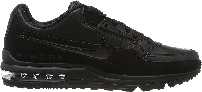 Men's Nike Air Max LTD 3 black low-top sneaker with swoosh and lace-up front