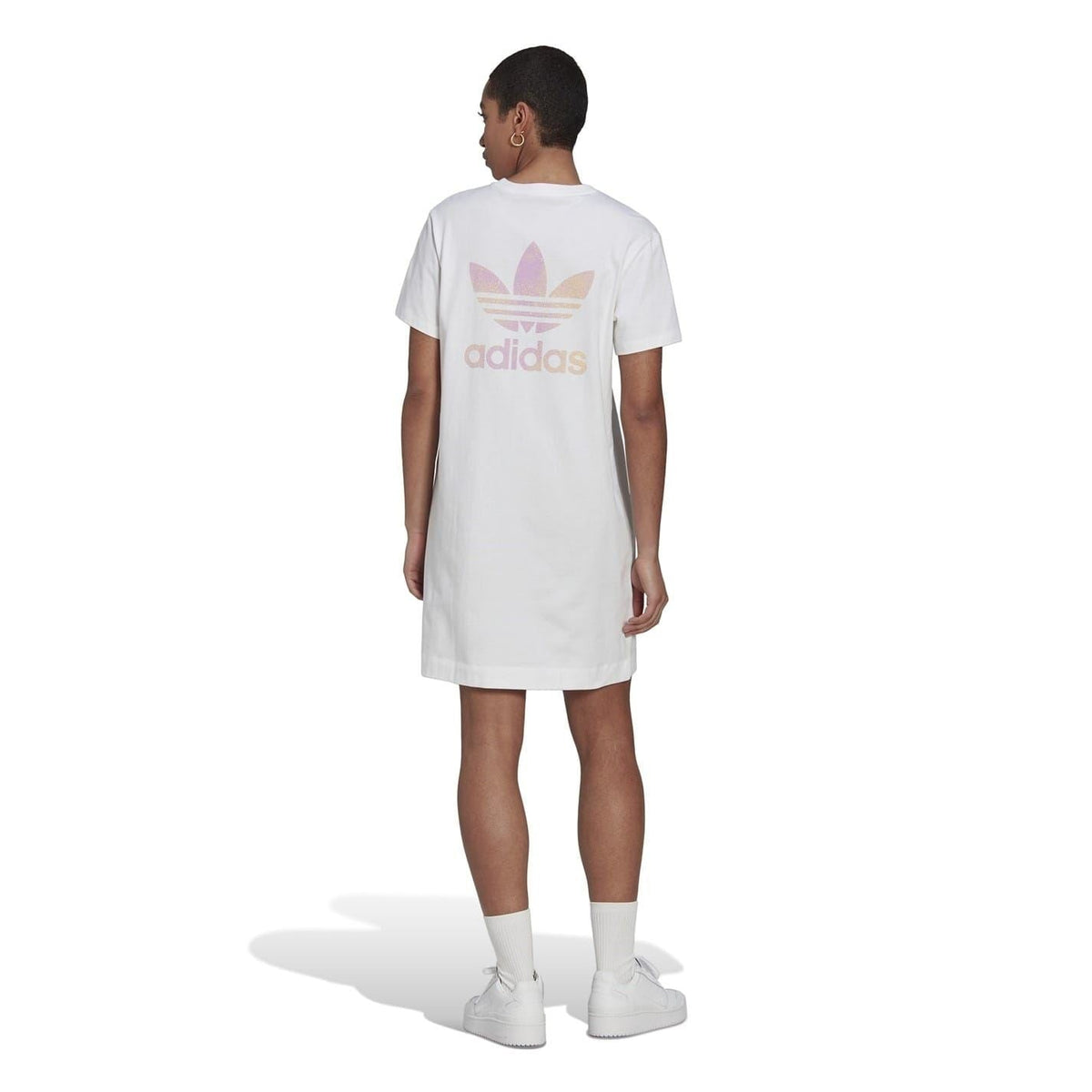 adidas Originals women's T-shirt dress, casual tops with short sleeves and relaxed fit, made from soft fabric for comfortable wear