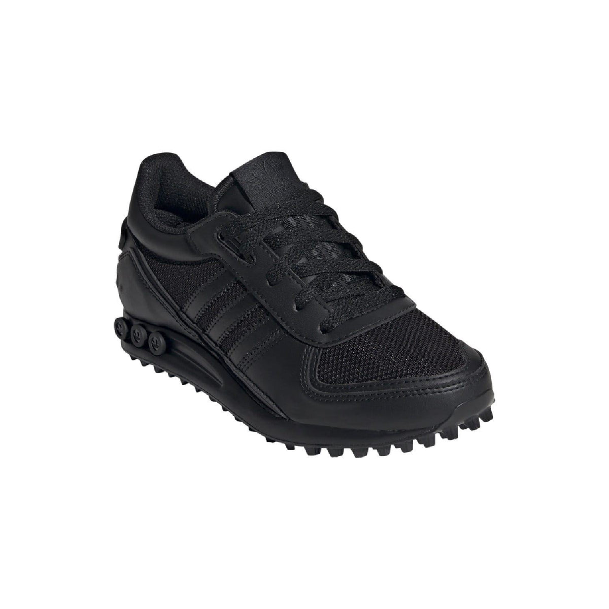 Adidas Originals LA Trainer II juniors black lace-up trainers with grippy tread sole