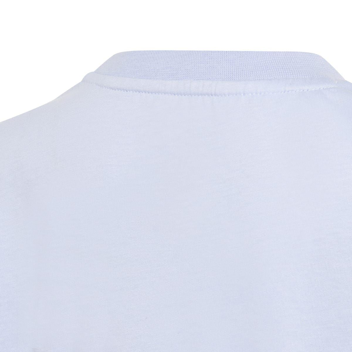 Kids light lavender t-shirt back neck and collar rib detail