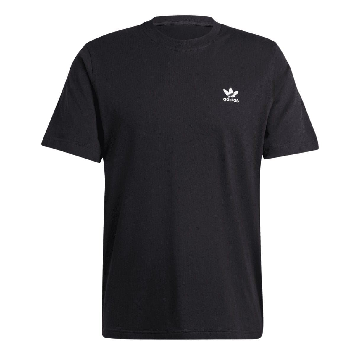 Black adidas T-shirt with adidas logo on right chest