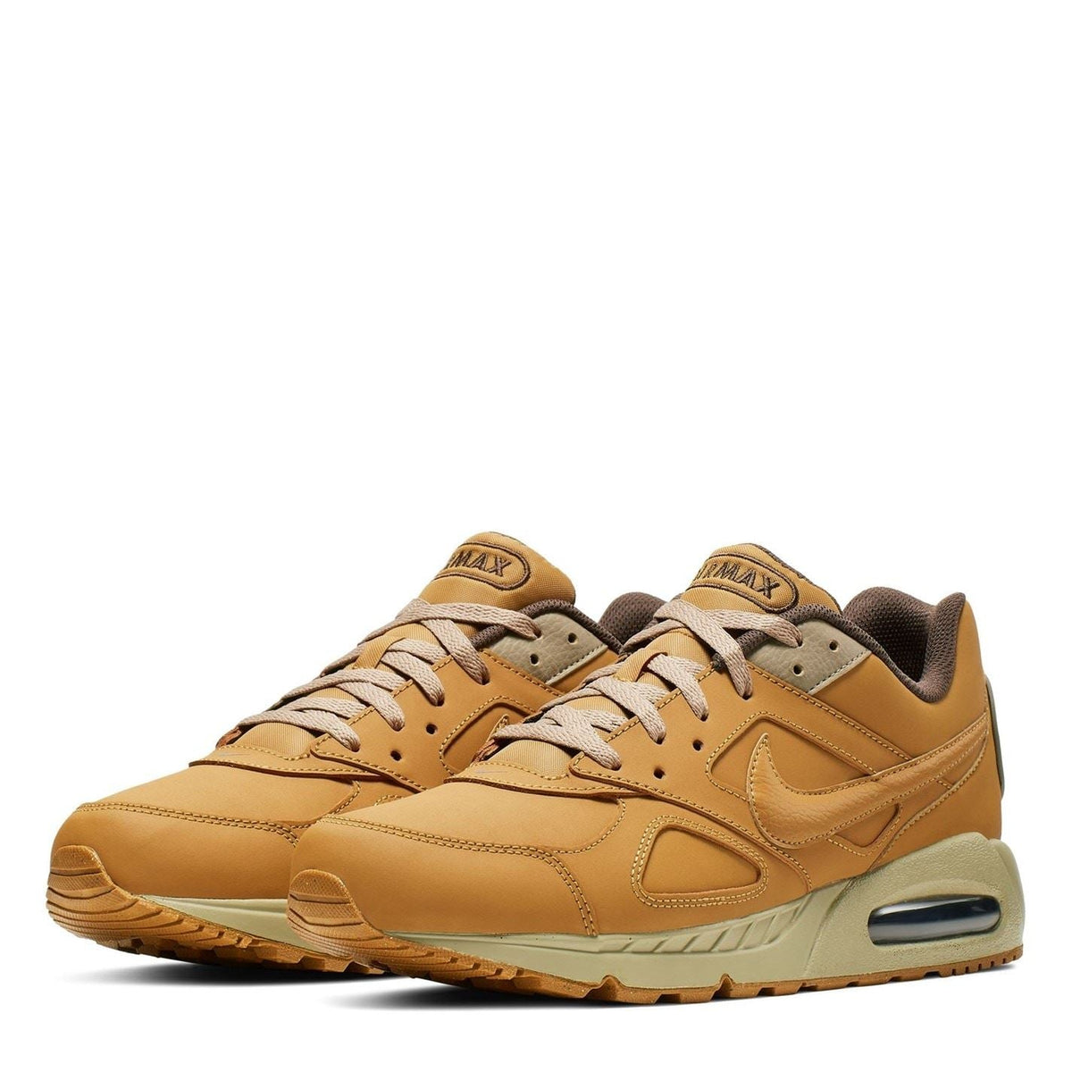 Air Max Ivo trainers, wheat gold pair with laces and side Swoosh details