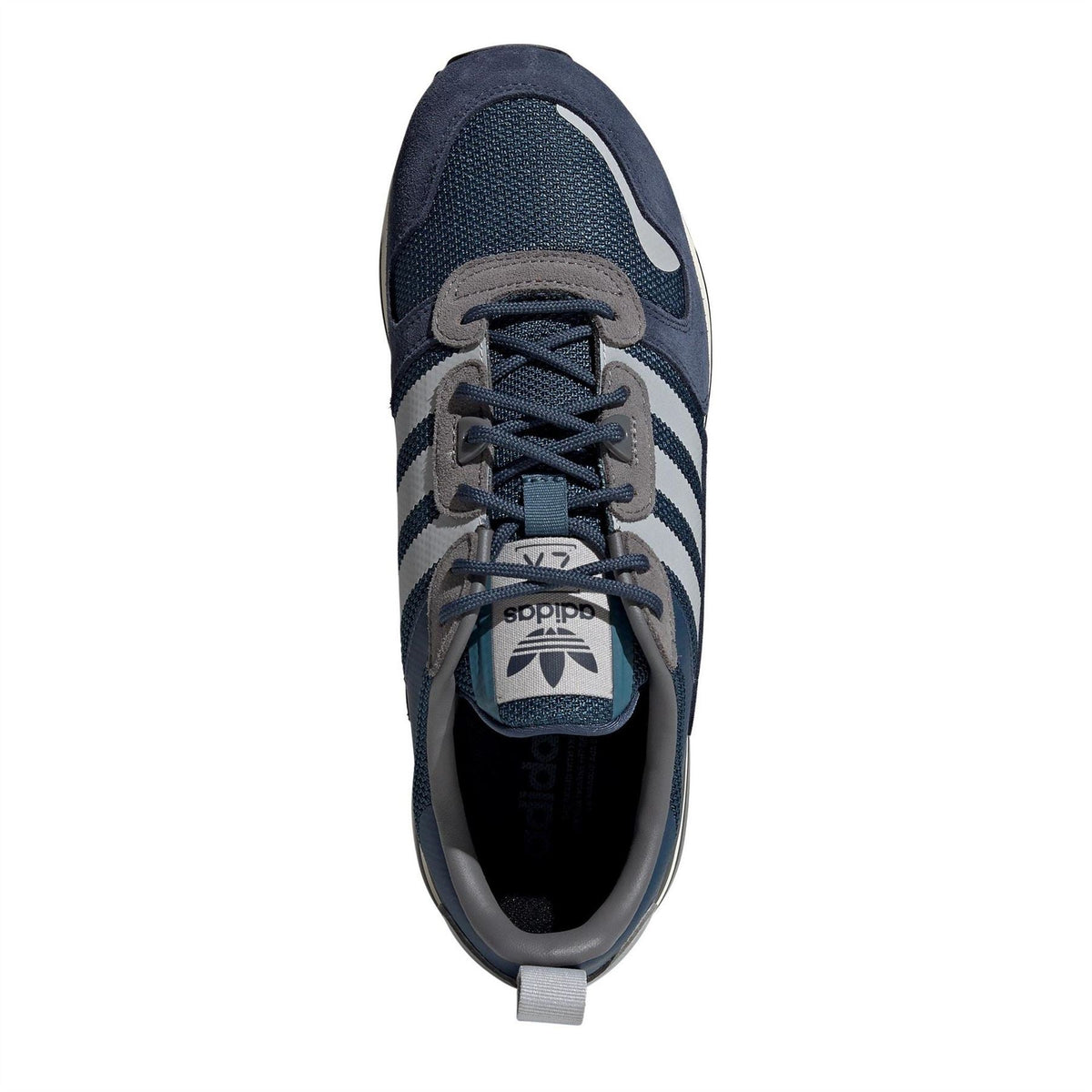 adidas Originals ZX 700 HD low-top trainers in grey and white with cushioned soles and stylish design, suitable for casual wear