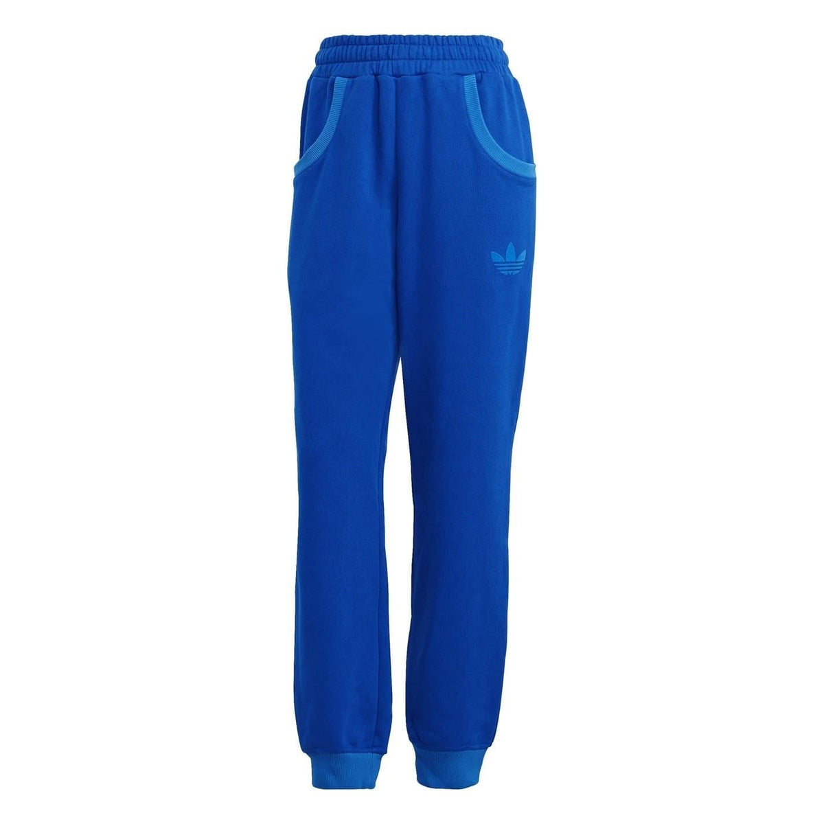 Black adidas Originals casual sweatpants with elastic waistband and logo detail, comfortable trousers for everyday wear.