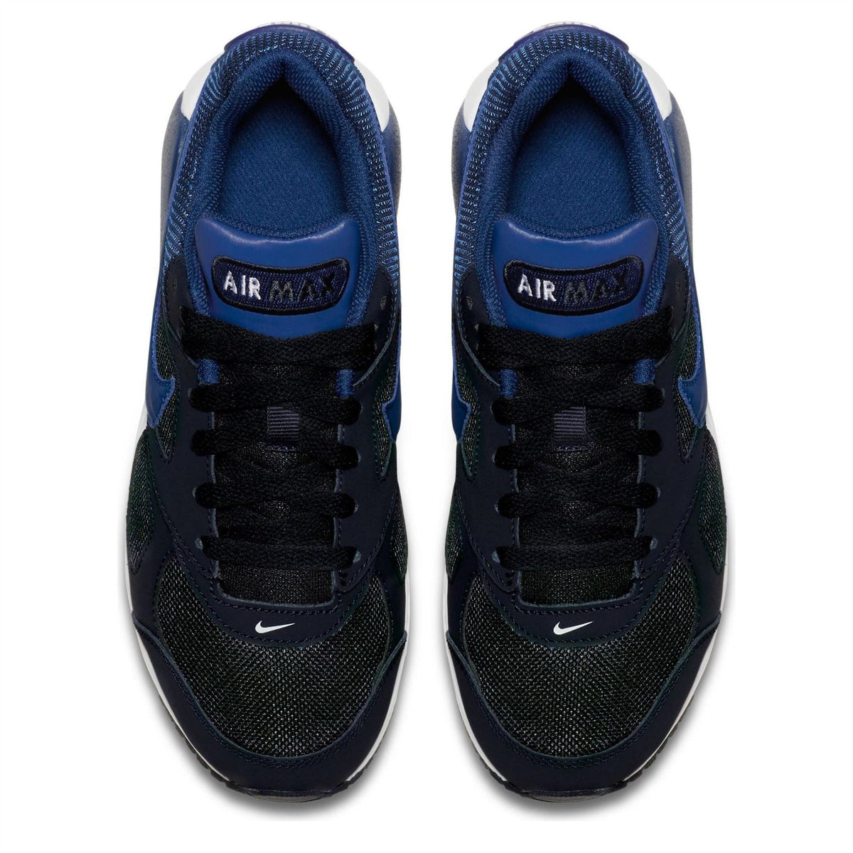 Boys' Nike Air Max Ivo sneakers in dark navy and black with blue accents