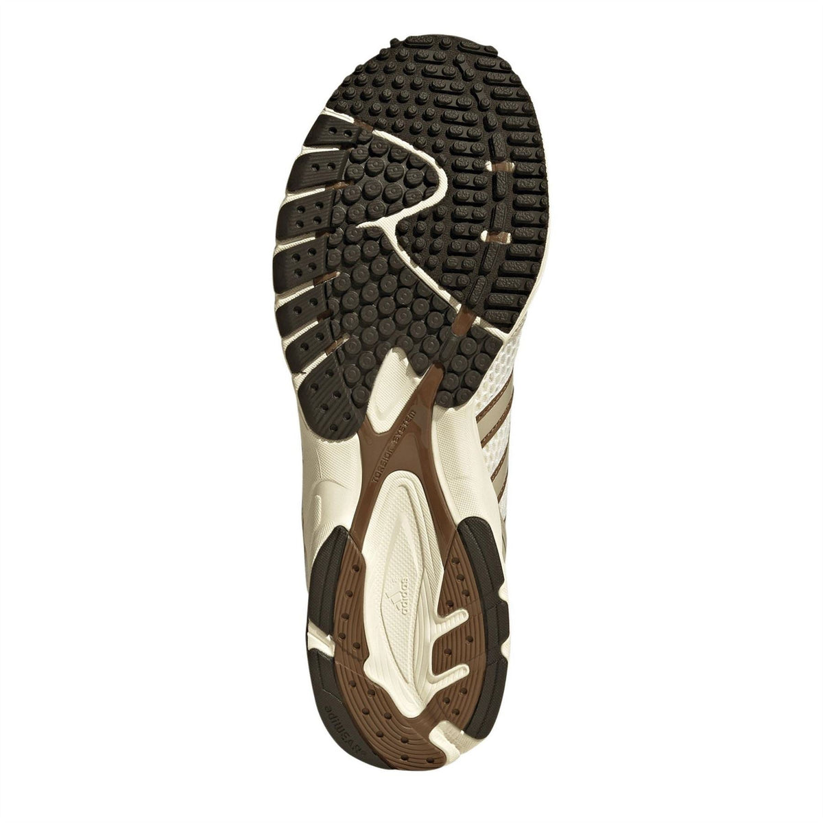 adidas Originals Adizero outsole view with black tread and off-white panels