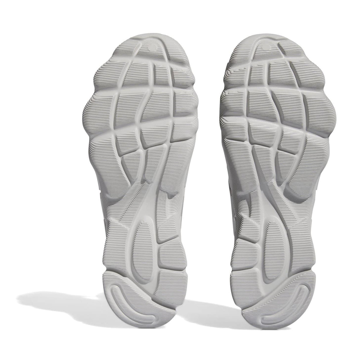 adidas Originals chunky-heel flats, light grey textured rubber outsole bottom view