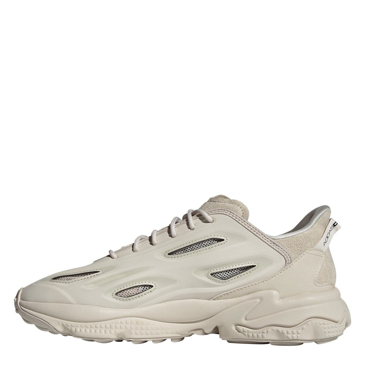 adidas Originals Ozweego Celox footwear with white and grey mesh and synthetic overlays, athletic sneaker design.