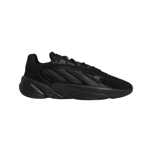adidas Originals Ozelia trainers, black low-top with lace-up and sculpted sole