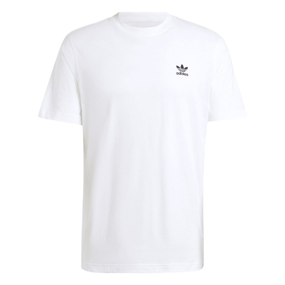 White adidas Originals trefoil crew-neck T-shirt with small chest logo