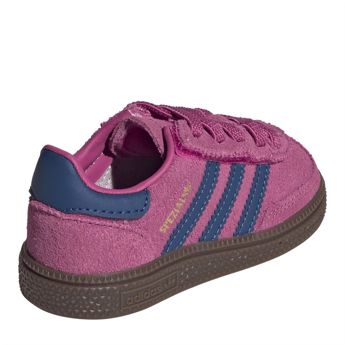 adidas Originals Hb Spezial low-top lace-up sneakers in mauve pink with blue heel collar