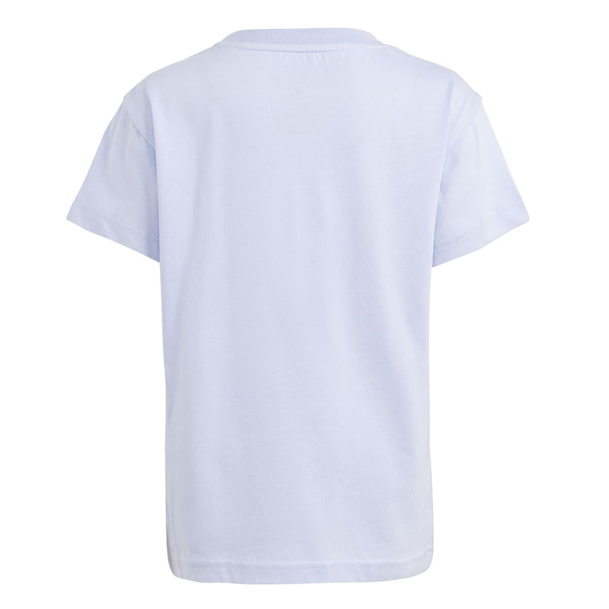 Kids light lavender adidas t-shirt with plain back and short sleeves