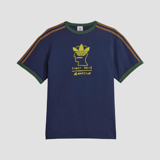 adidas Originals Dead T shirt showing black graphic design on front, casual fit, made from soft cotton fabric.