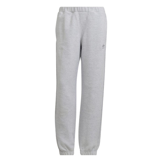 adidas Originals light grey sweatpants with elastic waistband and cuffs