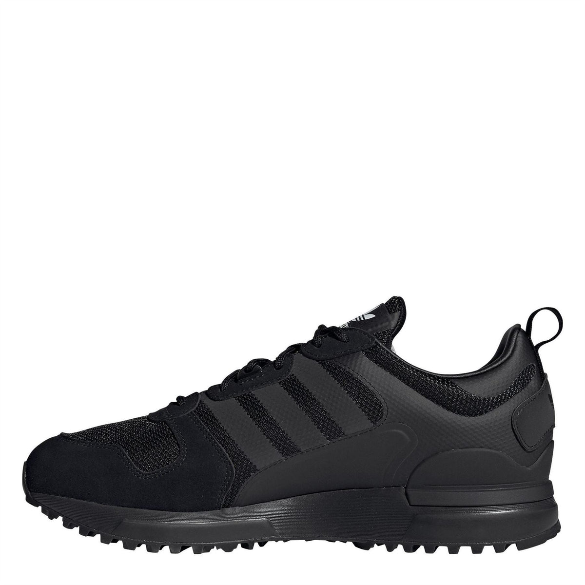 Core Black adidas ZX 700 sneaker with three stripes and lace-up closure